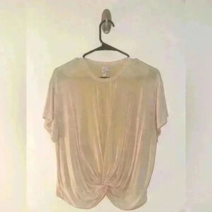 & OTHER STORIES Twist Knot Top in Nude / Khaki